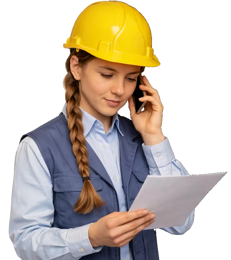 Tadilat ve ölçüye özel mobilya projelerini yöneten kadın uzman